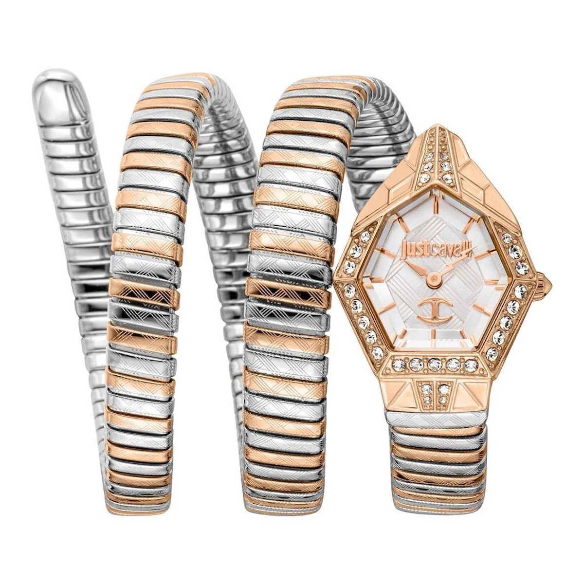Just Cavalli JC1L304M0075 23 mm Gri-Rose Gold Çelik Kordon Analog Kadın Kol Saati