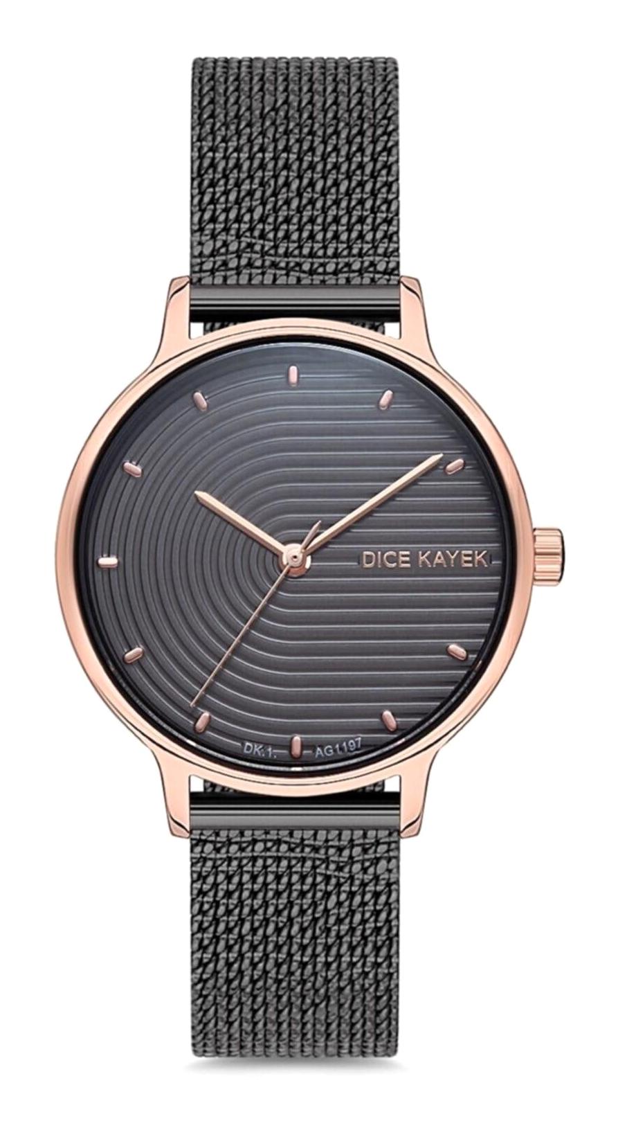 Dice Kayek DK.1.AG1197.12 39 mm Siyah Çelik Kordon Analog Kadın Kol Saati
