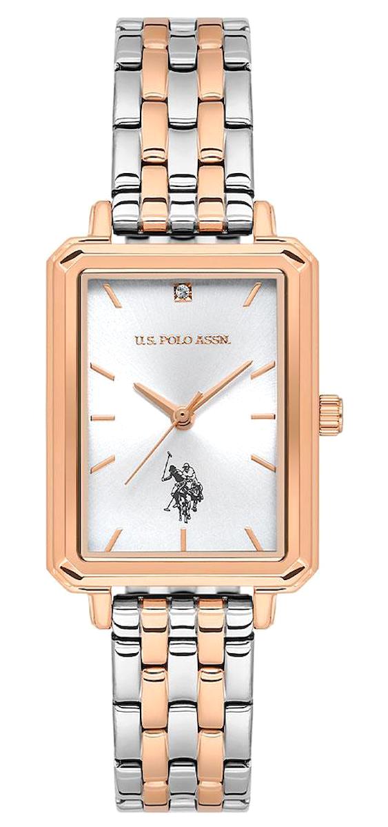U.S. Polo Assn USPA2082-05 23.2-36.3 mm Gri-Rose Gold Çelik Kordon Analog Kadın Kol Saati