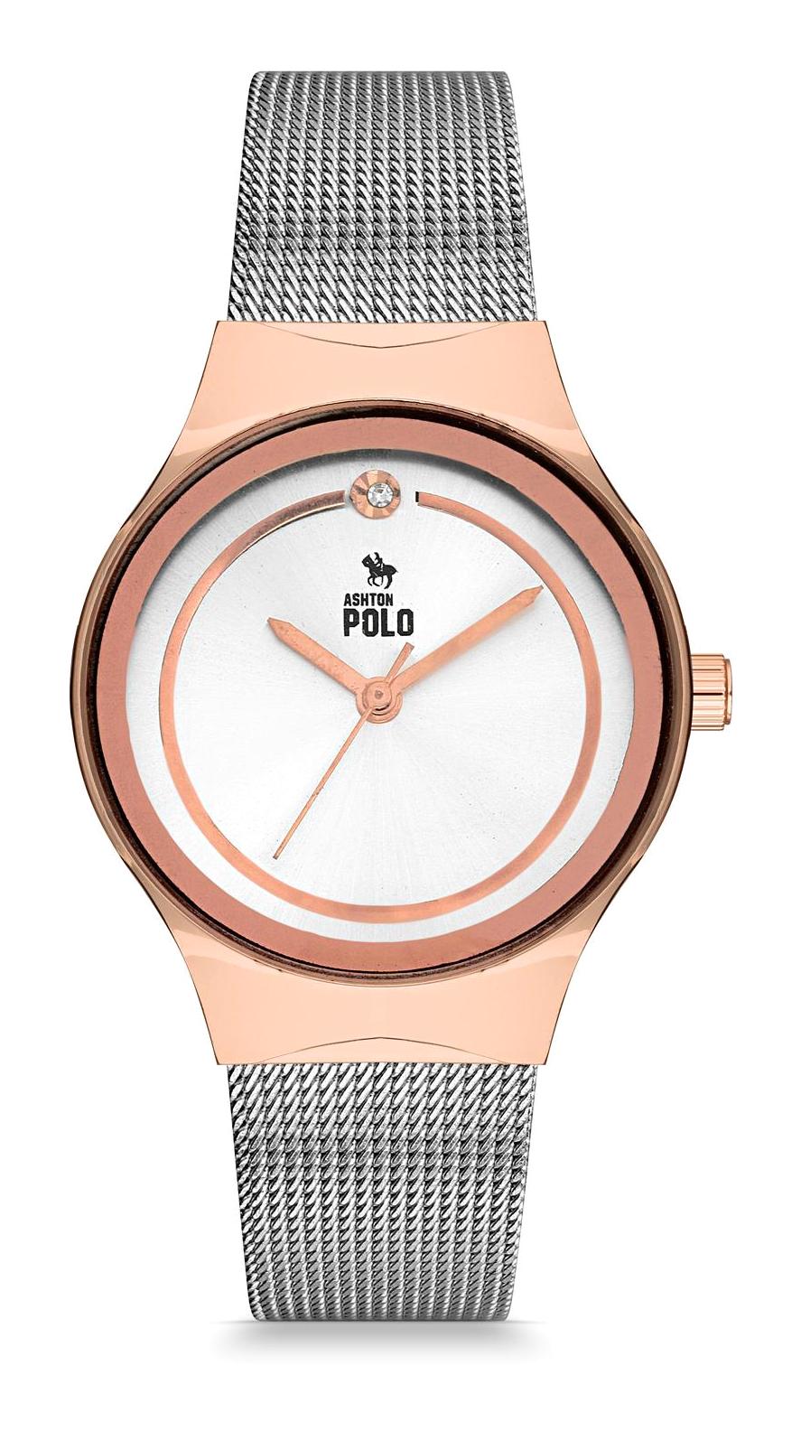 Ashton Polo ZBG17045 37 mm Gri Metal Kordon Analog Kadın Kol Saati