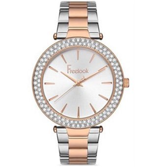 Freelook FL.1.10270.4 38 mm Gri-Rose Gold Çelik Kordon Analog Kadın Kol Saati