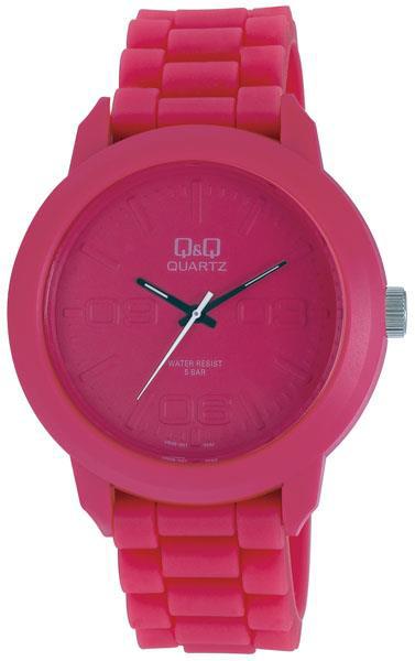 Q&Q 3A583 36 mm Pembe Silikon Kordon Analog Kadın Kol Saati