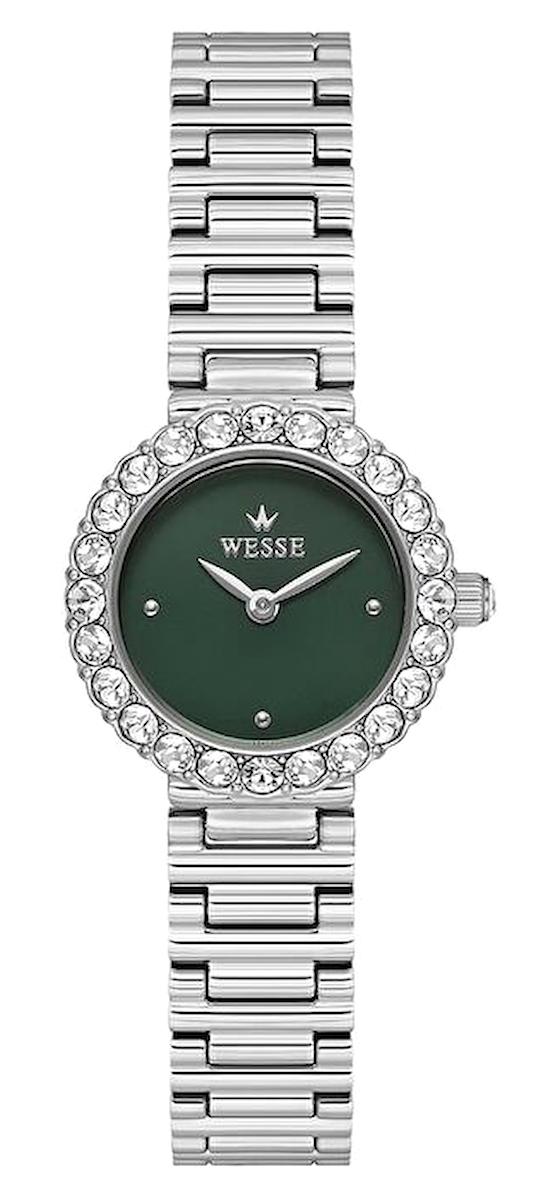 Wesse WWL112102 25 mm Gri Çelik Kordon Analog Kadın Kol Saati