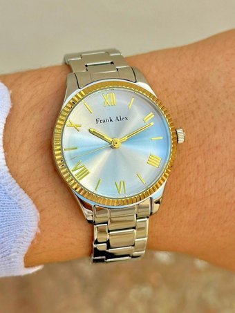 Frank Alex FA.FT.1.131 34 mm Altın Çelik Kordon Analog Kadın Kol Saati