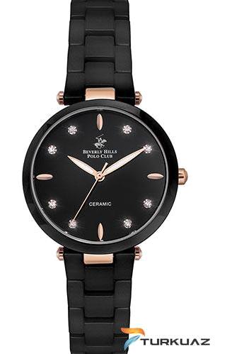 Beverly Hills Polo Club BP3102X.850 35 mm Siyah Metal Kordon Analog Kadın Kol Saati