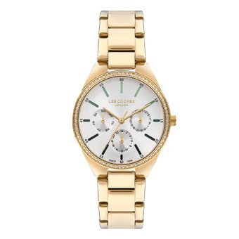 Lee Cooper LC07863.170 Takvimli 40 mm Altın Çelik Kordon Analog Kadın Kol Saati