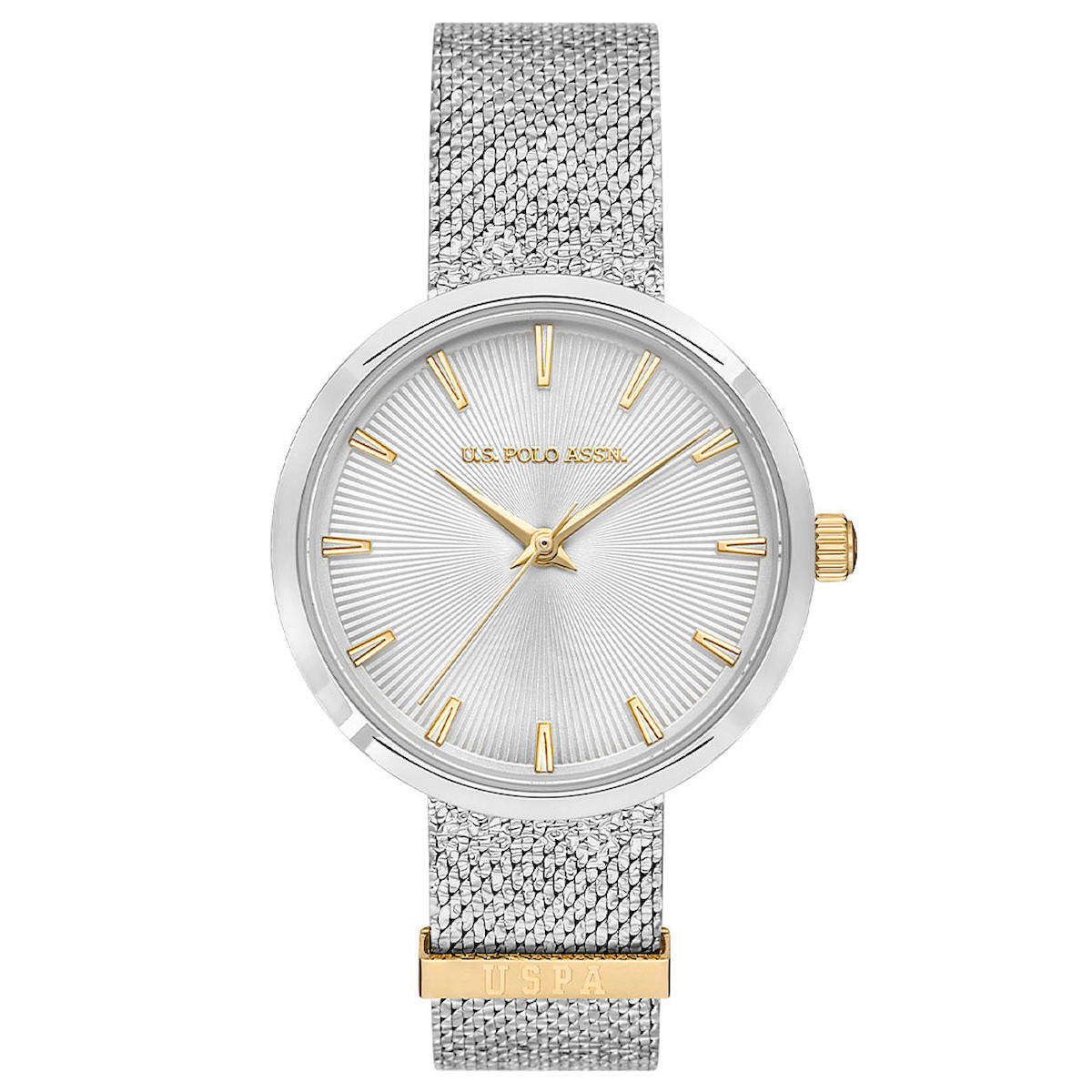 U.S. Polo Assn USPA2078-07 31 mm Gri Hasır Kordon Analog Kadın Kol Saati