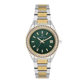 Daniel Klein DK.1.13716.7 Takvimli 35 mm Altın-Gri Çelik Kordon Analog Kadın Kol Saati