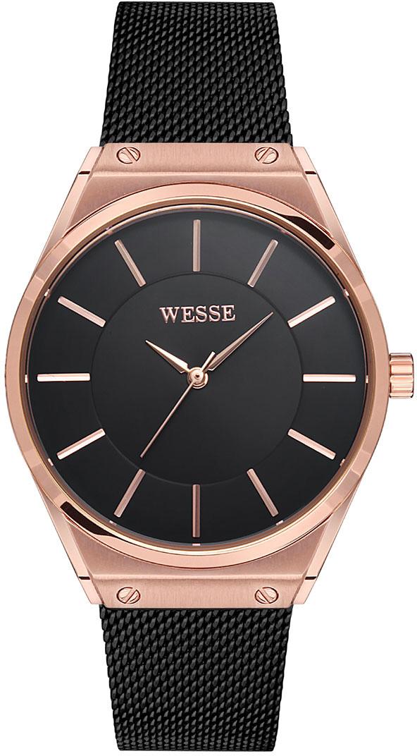 Wesse WWL1052-03 30 mm Siyah Çelik Kordon Analog Kadın Kol Saati