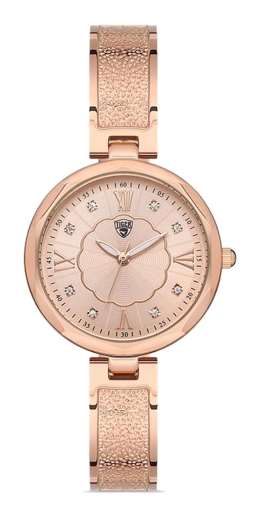Tiger 560B 20-25 mm Rose Gold Çelik Kordon Analog Kadın Kol Saati