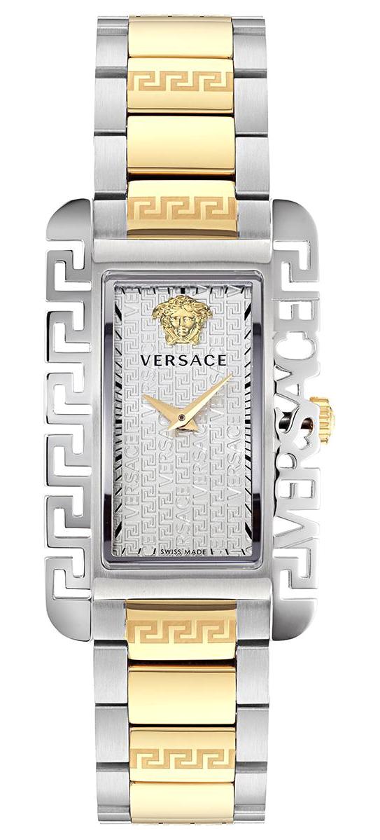 Versace VRSCVE7D00323 45 mm Altın-Gri Çelik Kordon Analog Kadın Kol Saati