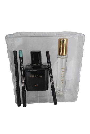Rebul Angela 5 Parça Mini Kadın Parfüm Seti EDP-EDT 50 ml + 20 ml Edp + 3 Adet Makyaj Kalemi