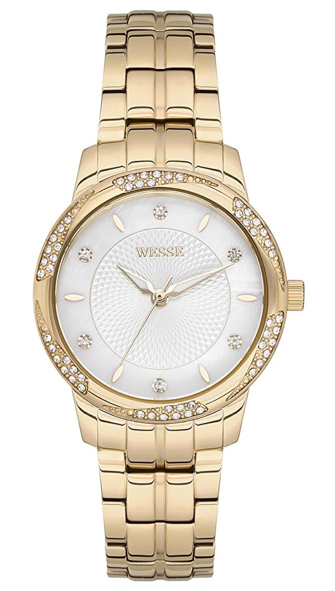 Wesse WWL302103 33 mm Altın Metal Kordon Analog Kadın Kol Saati