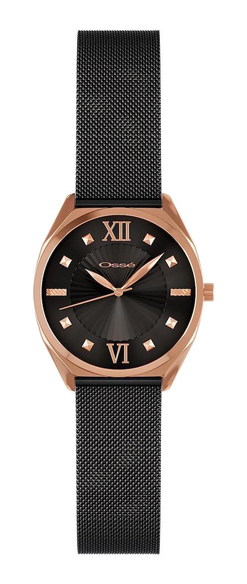 Osse OSW10113 35 mm Siyah Metal Kordon Analog Kadın Kol Saati