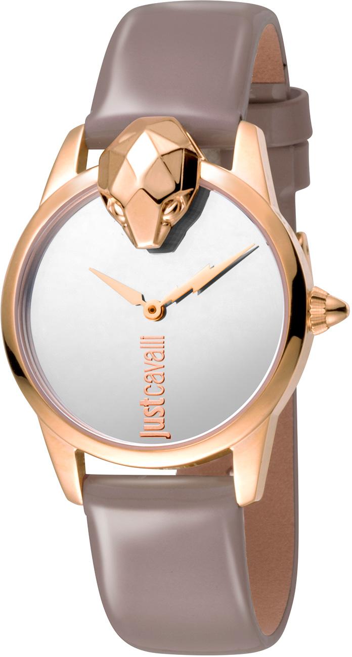 Just Cavalli JC1L057L0035 32 mm Lila Deri Kordon Analog Kadın Kol Saati