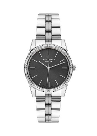 Lee Cooper LC07679.350 40 mm Gri Çelik Kordon Analog Kadın Kol Saati