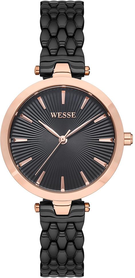 Wesse WWL302004 32 mm Siyah Çelik Kordon Analog Kadın Kol Saati