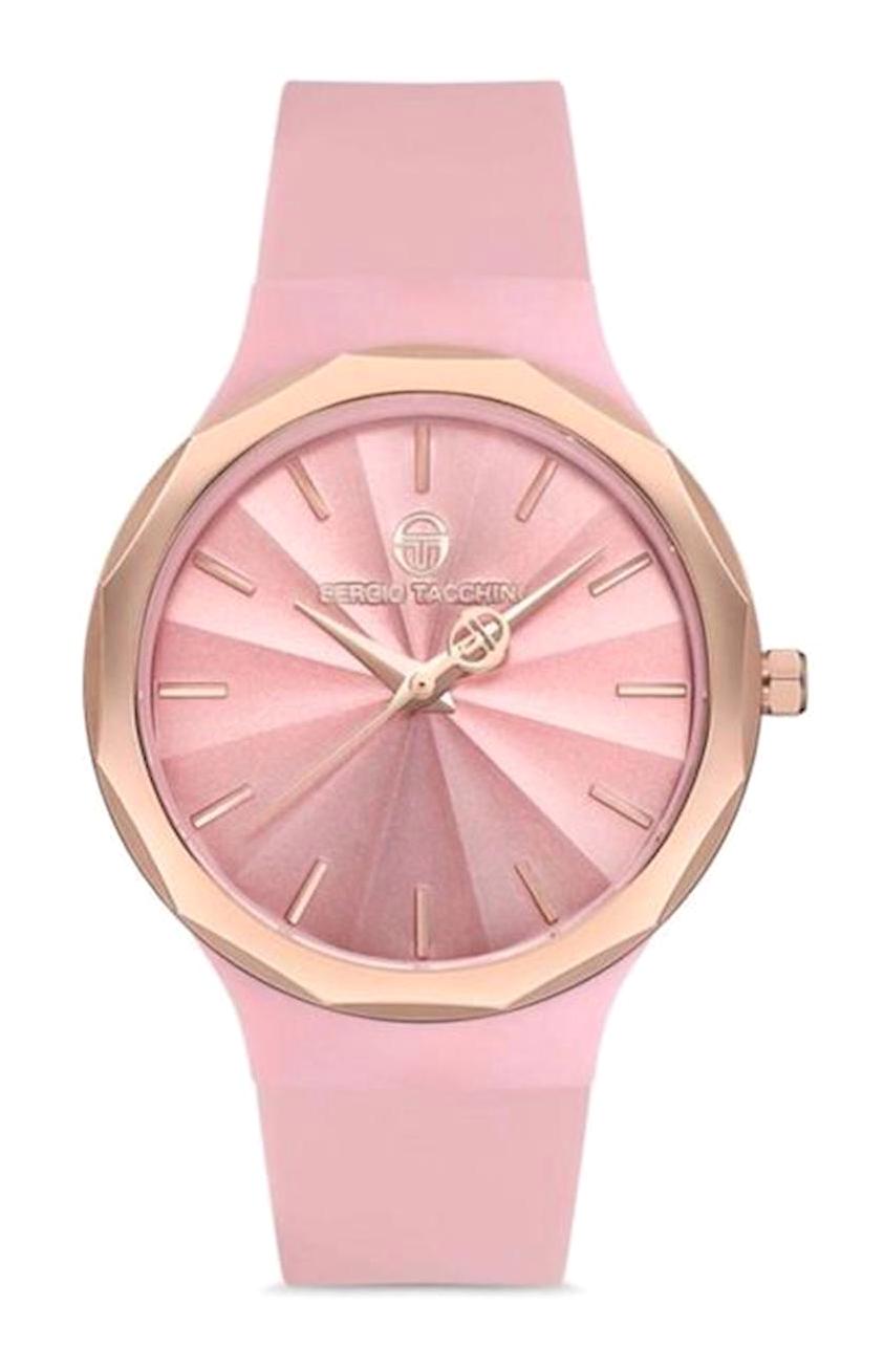 Sergio Tacchini ST.1.10131.6 32 mm Pembe Silikon Kordon Analog Kadın Kol Saati
