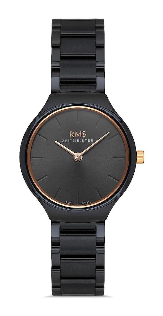Romanson RMS.1.AG1521.05 30 mm Siyah Çelik Kordon Analog Kadın Kol Saati