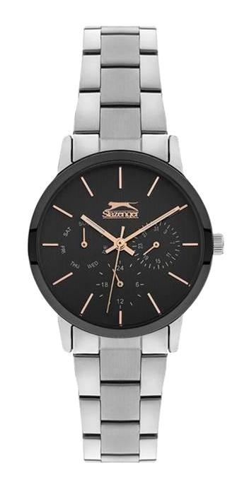Slazenger SL.09.1866.4.04 Takvimli 34 mm Gri Çelik Kordon Analog Kadın Kol Saati