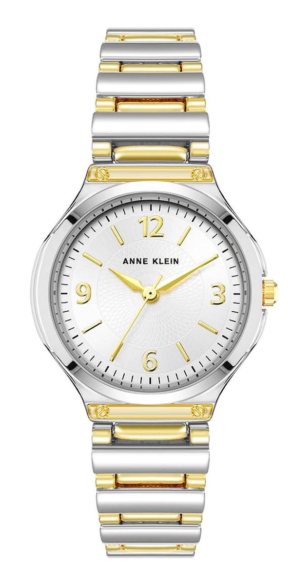 Anne Klein AK-3813SVTT 30 mm Altın-Gri Metal Kordon Analog Kadın Kol Saati