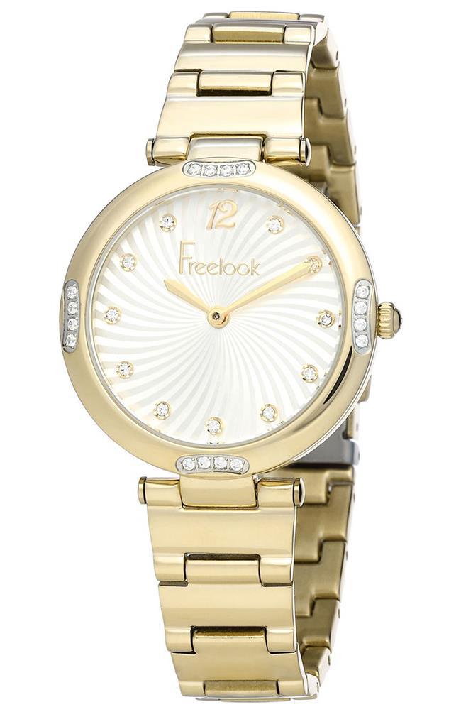 Freelook FL.1.10071.3 38 mm Altın Çelik Kordon Analog Kadın Kol Saati