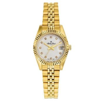 Mathey-Tissot D710PI Takvimli 38 mm Altın Çelik Kordon Analog Kadın Kol Saati