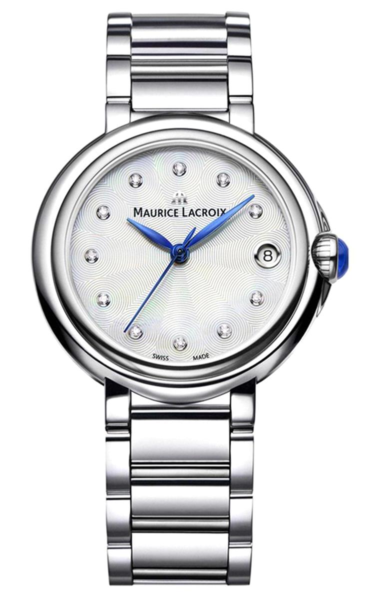 Maurice Lacroix FA1004SS002170-1 Takvimli 36 mm Gri Çelik Kordon Analog Kadın Kol Saati