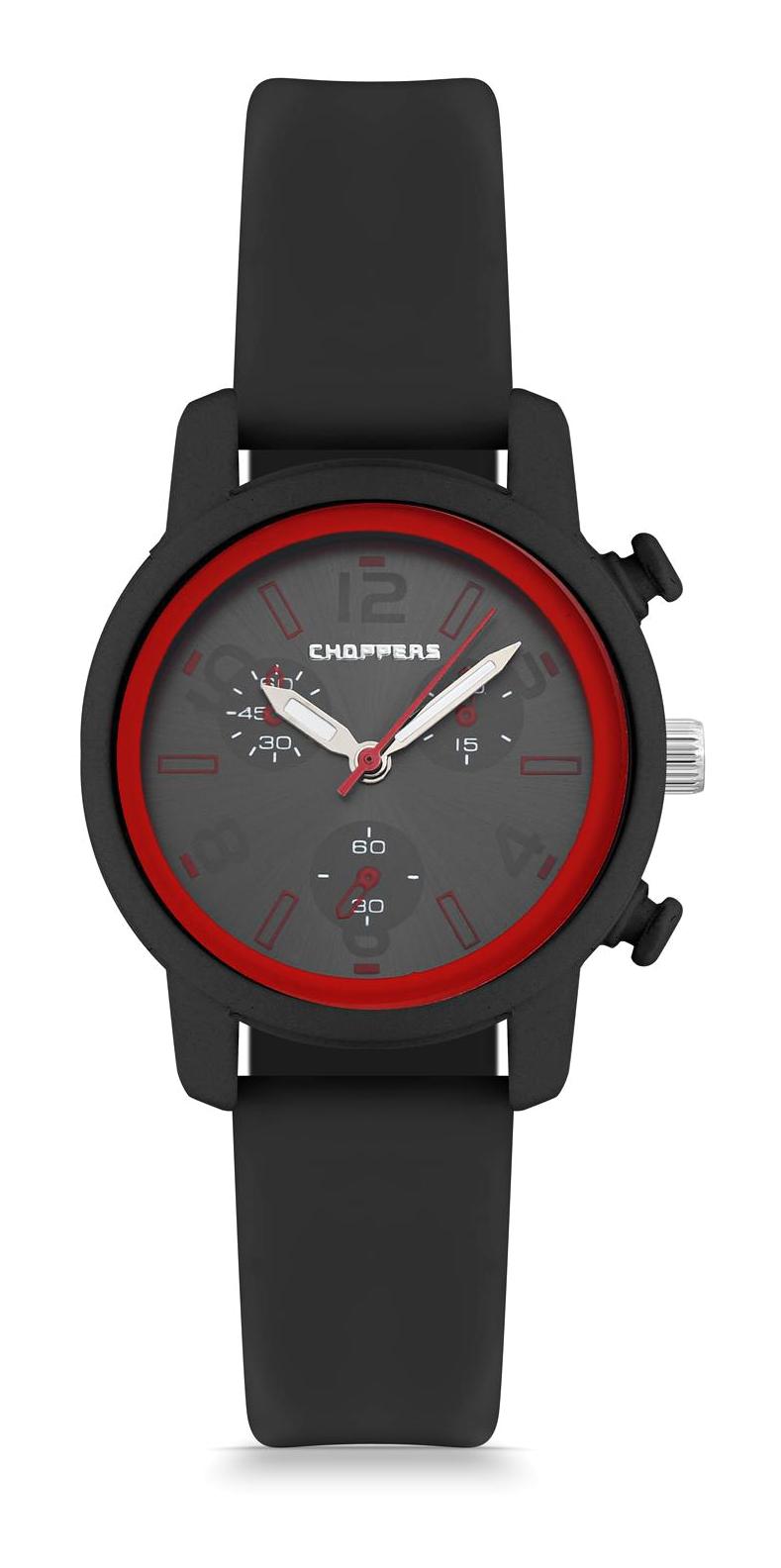 Choppers HBD14001A 30 mm Siyah Silikon Kordon Analog Kadın Kol Saati