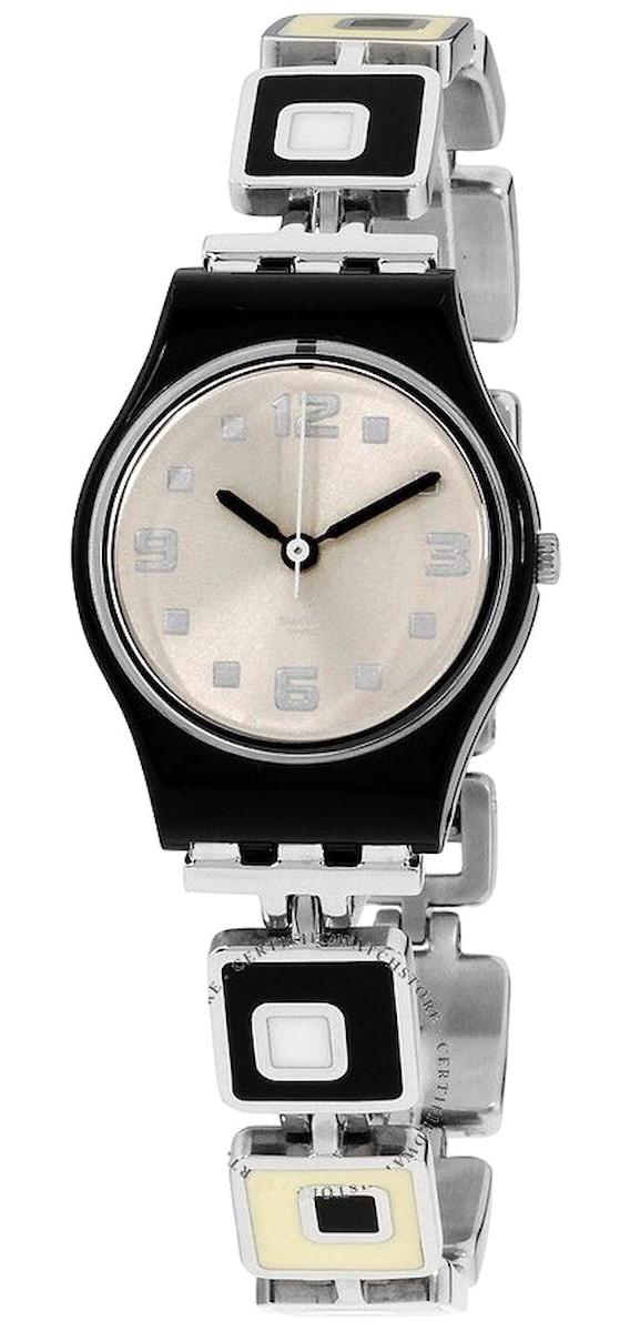 Swatch LB160G 25 mm Beyaz Metal Kordon Analog Kadın Kol Saati