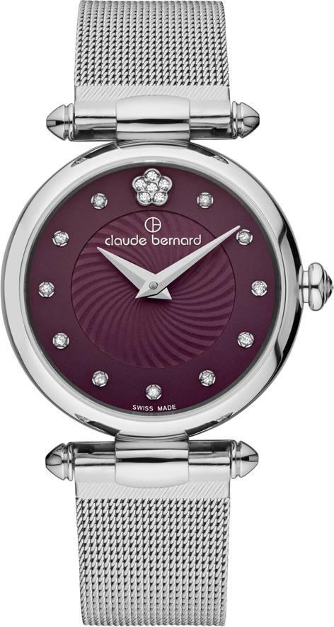 Claude Bernard DRESS CODE 20500.3.VIOP2 29 mm Gri Hasır Kordon Analog Kadın Kol Saati