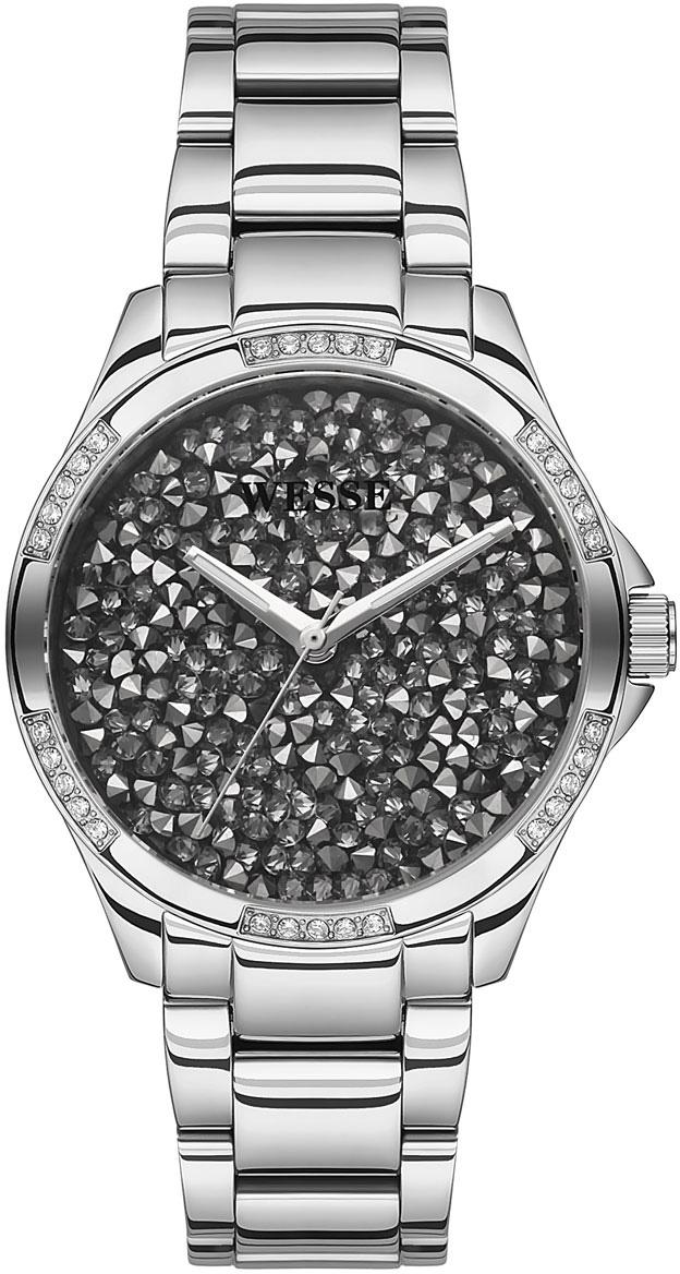 Wesse WWL1036-02 36 mm Gri Çelik Kordon Analog Kadın Kol Saati