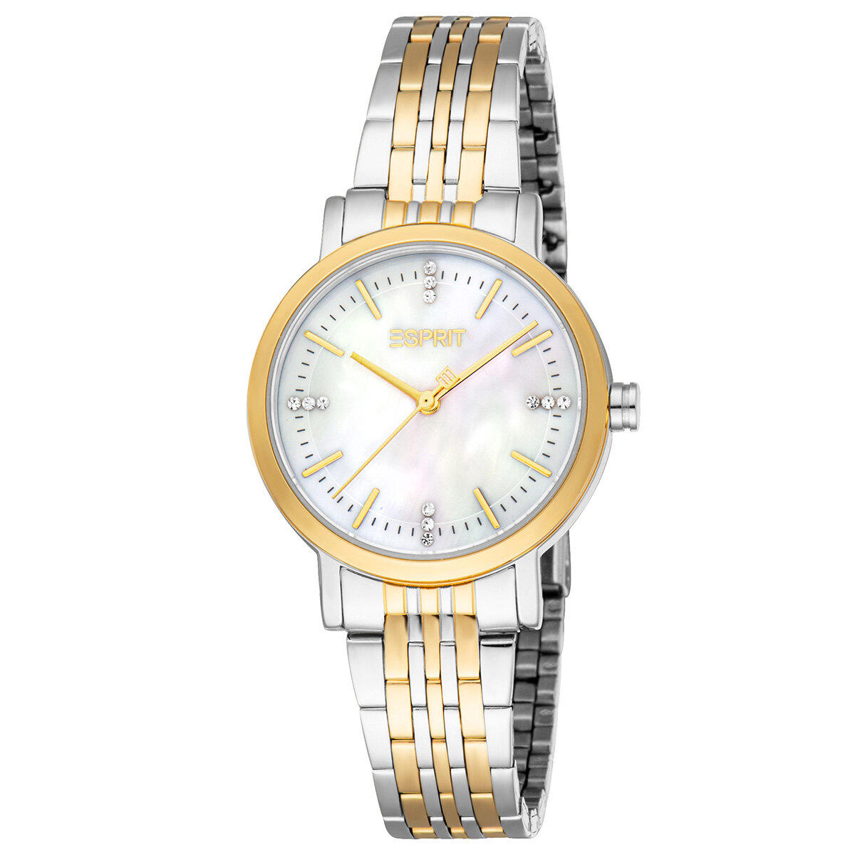 Esprit ES1L463M1085 30 mm Altın-Gri Çelik Kordon Analog Kadın Kol Saati