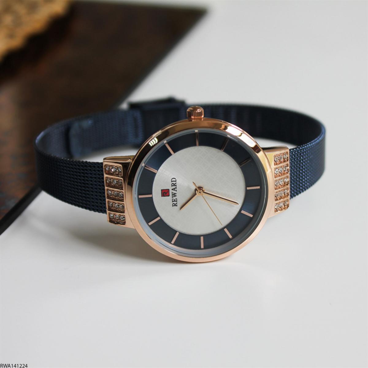 Reward RWA141224 32 mm Lacivert Çelik Kordon Analog Kadın Kol Saati
