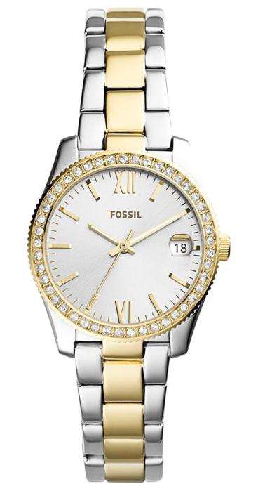 Fossil FES4319 32 mm Altın-Gri Çelik Kordon Analog Kadın Kol Saati