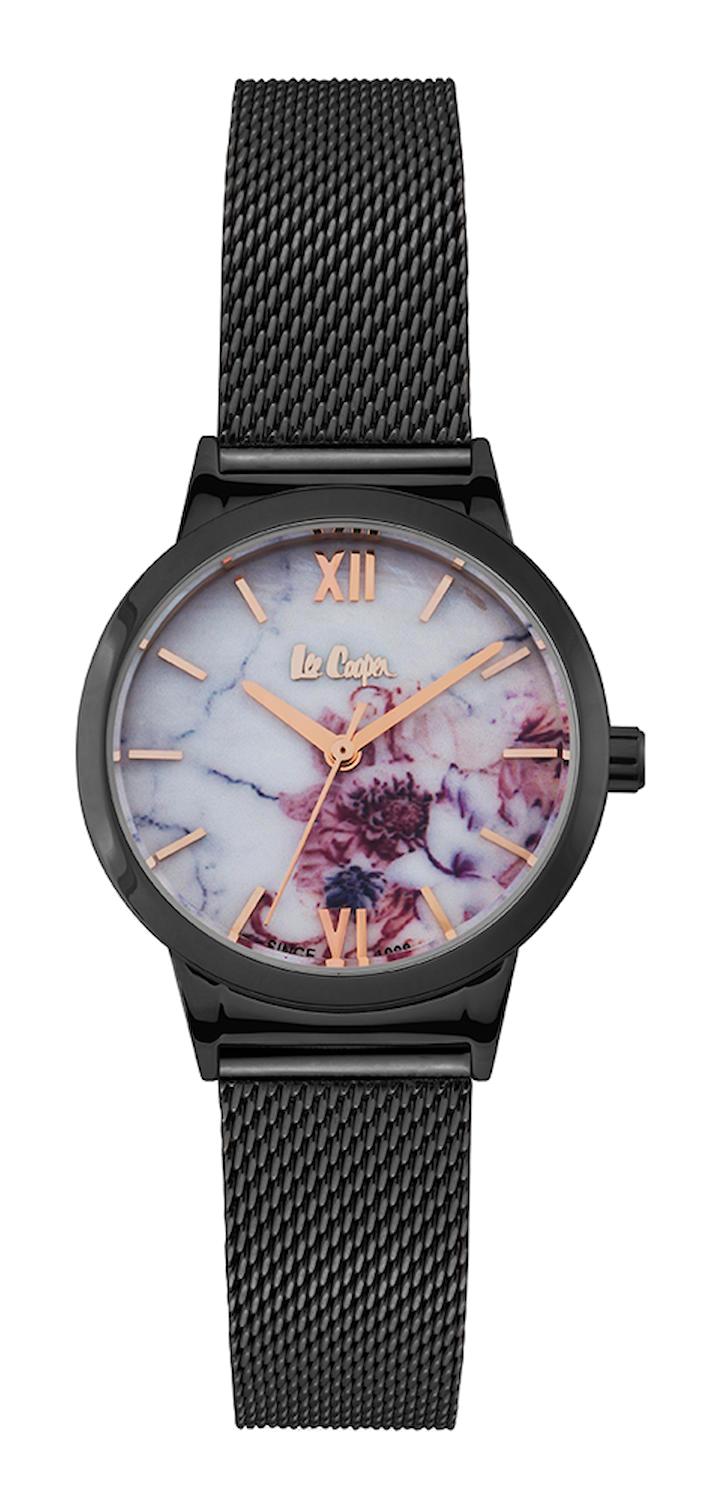 Lee Cooper LC06666.030 40 mm Siyah Plastik Kordon Analog Kadın Kol Saati
