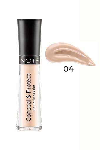 Note Conceal Protect 04 Nemlendiricili Yüz Likit Fırça Kapatıcı