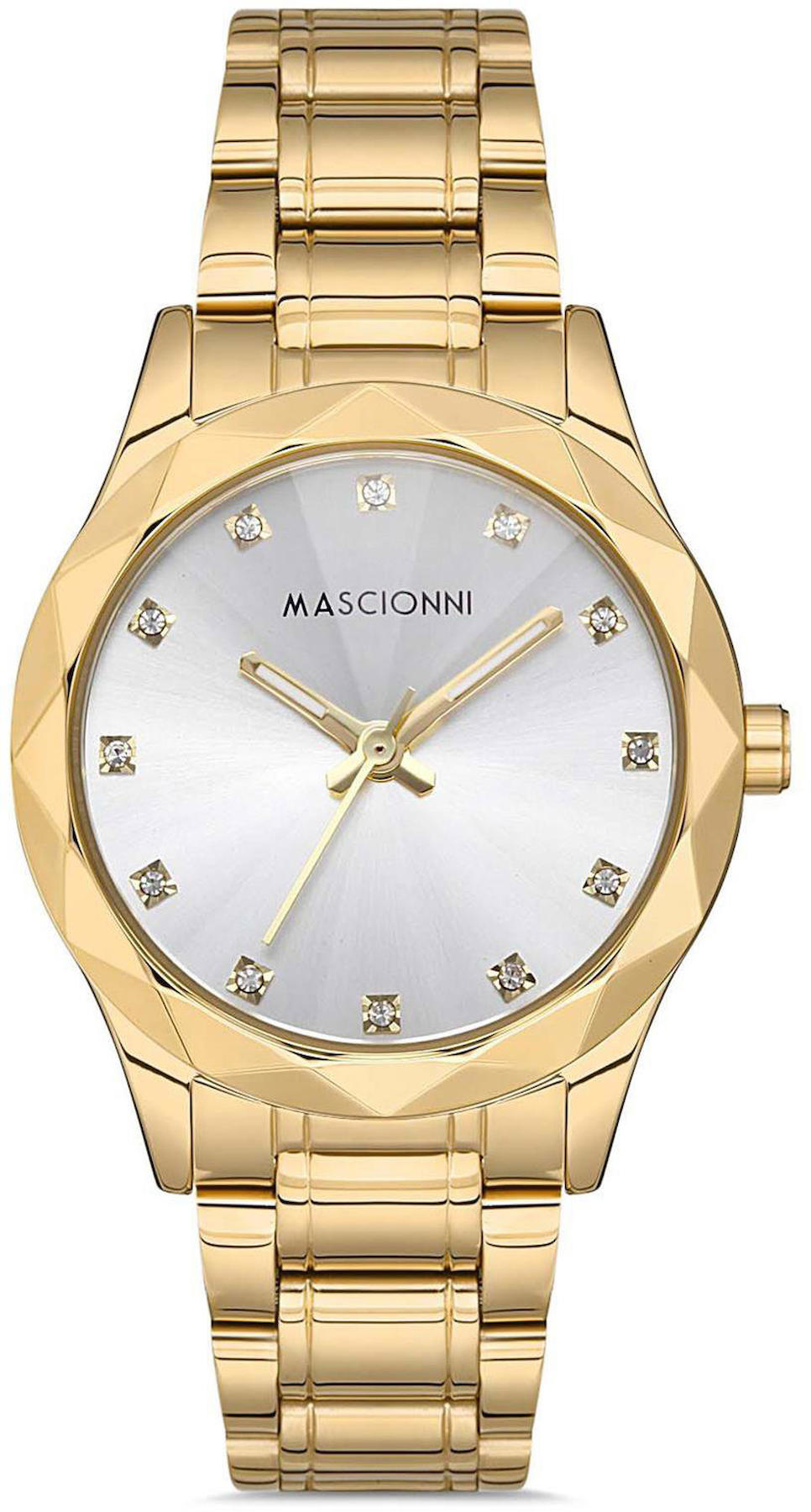 Mascionni M.1.1885.04 36 mm Beyaz Çelik Kordon Analog Kadın Kol Saati