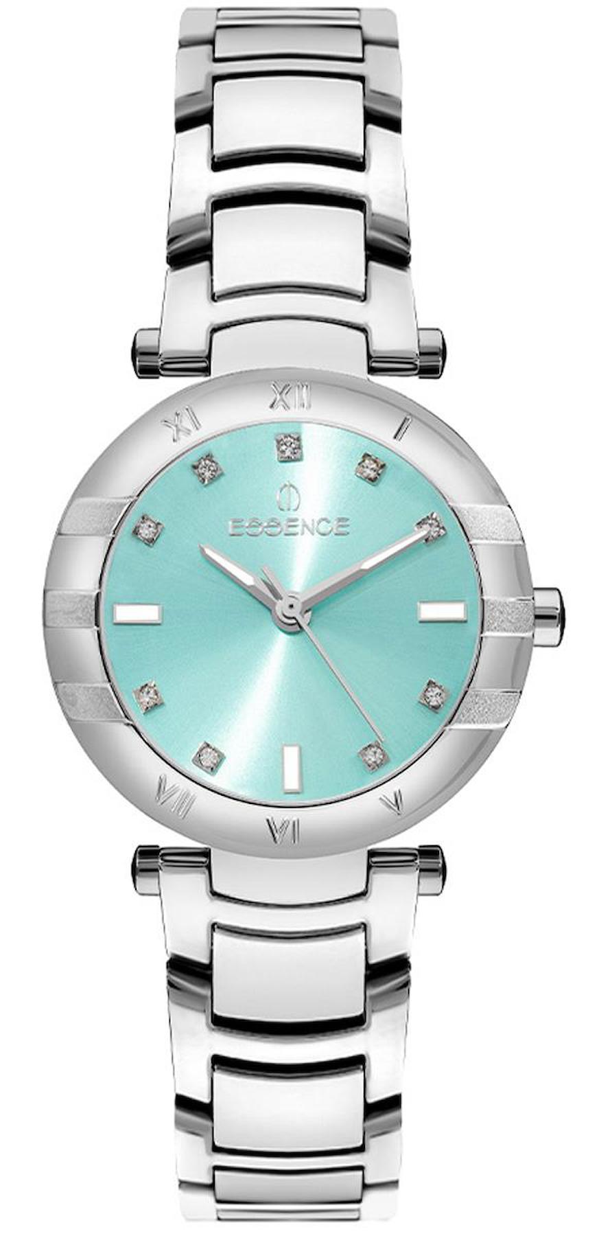 Essence D1126.390 34 mm Gri Çelik Kordon Analog Kadın Kol Saati