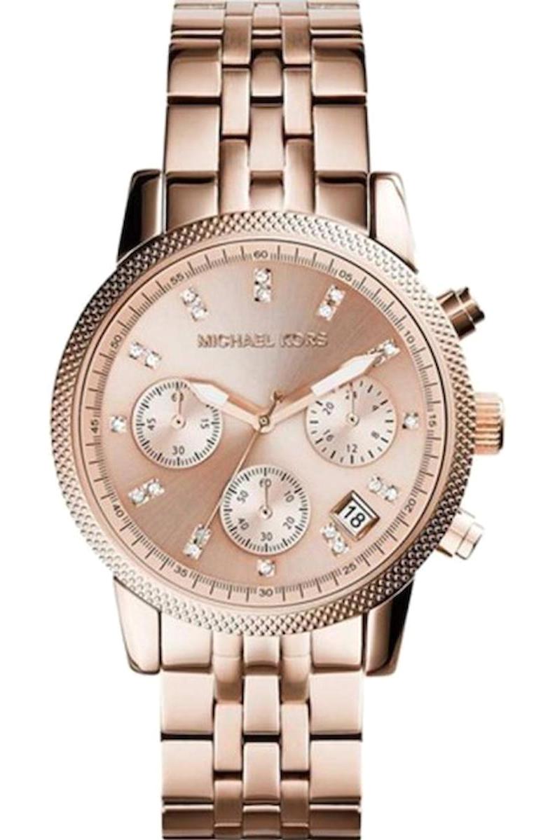 Michael Kors MK6077 37 mm Rose Gold Çelik Kordon Analog Kadın Kol Saati