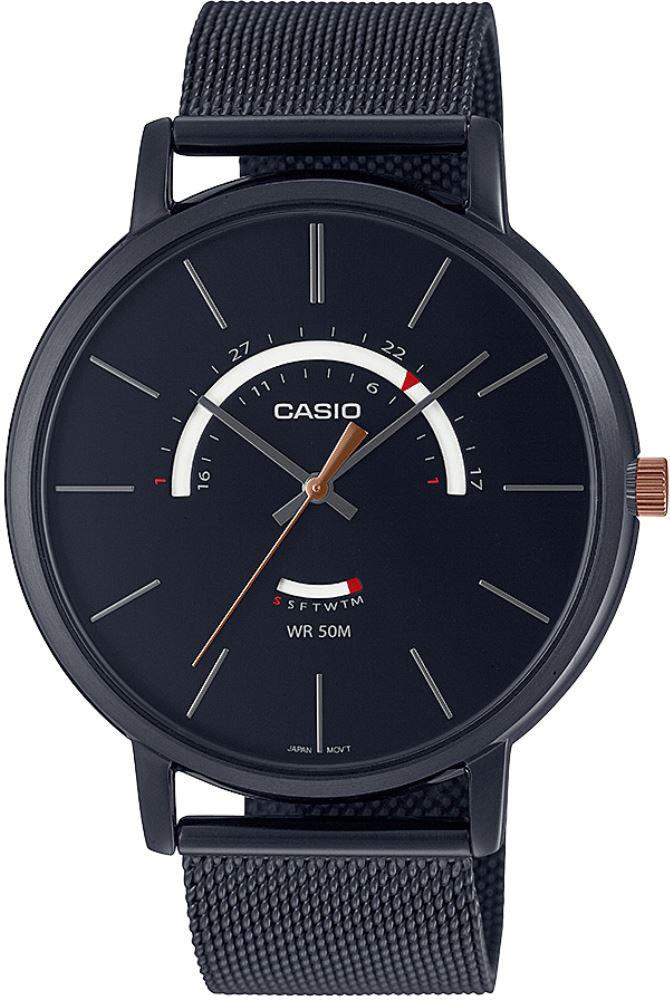 Casio MTP-B105MB-1A 43 mm Siyah Çelik Kordon Analog Erkek Kol Saati