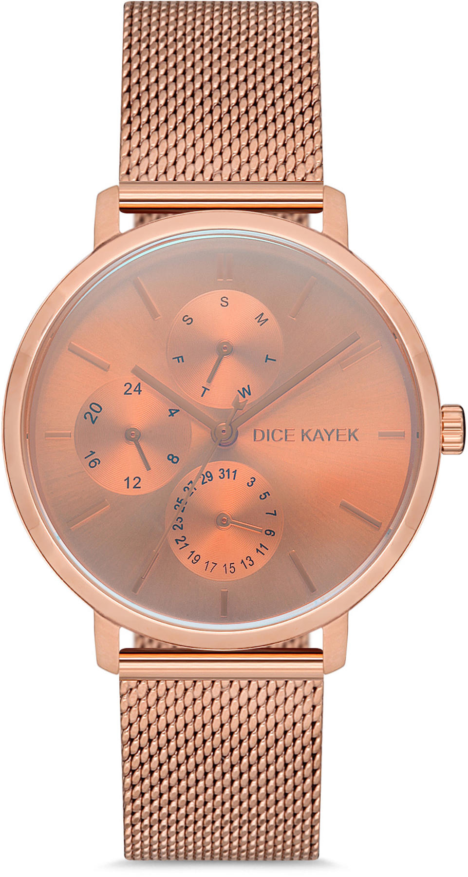 Dice Kayek DK.1.AG1242.02 30 mm Rose Gold Metal Kordon Analog Kadın Kol Saati