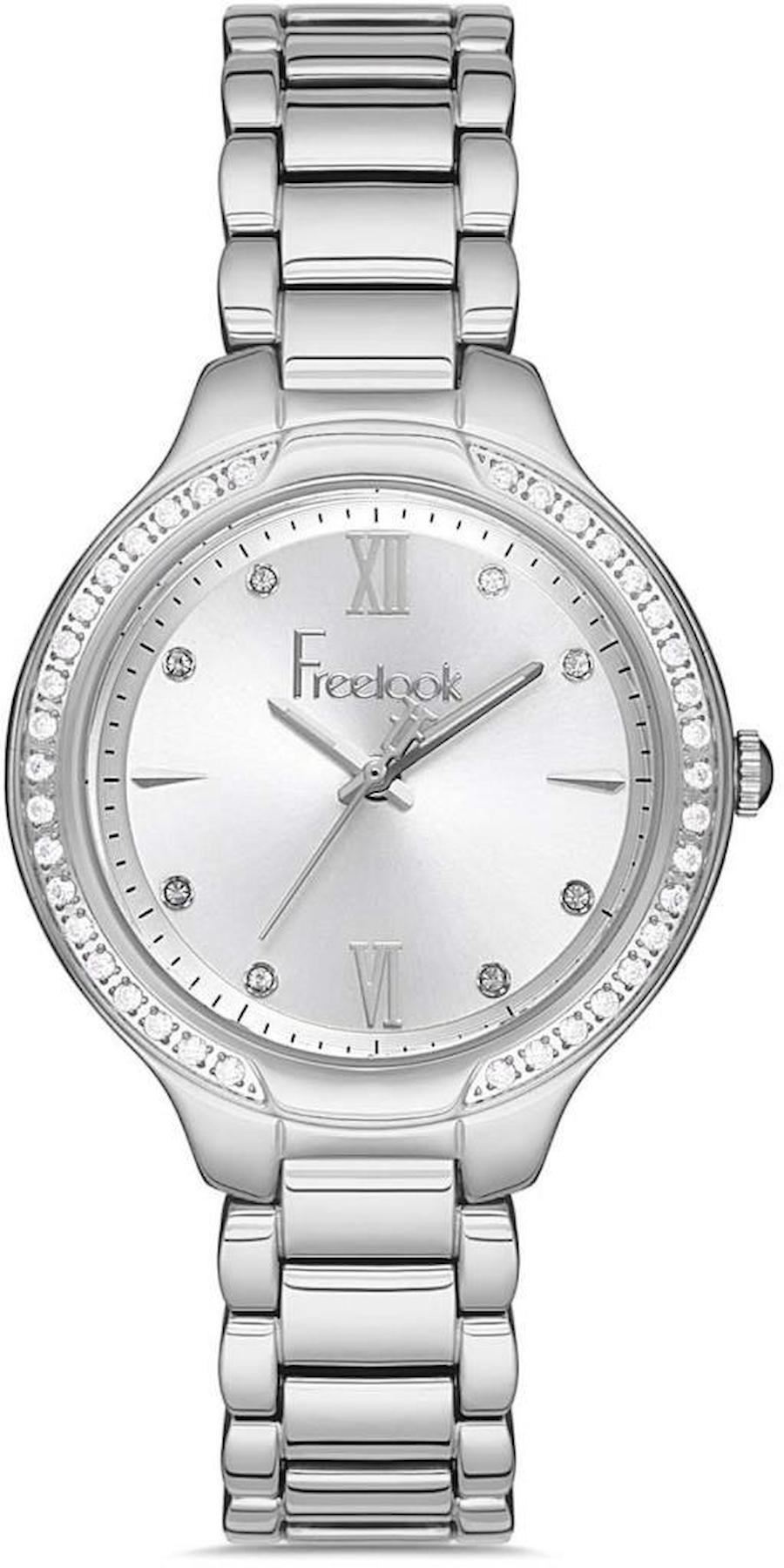 Freelook FL.1.10093.1 33 mm Gri Metal Kordon Analog Kadın Kol Saati
