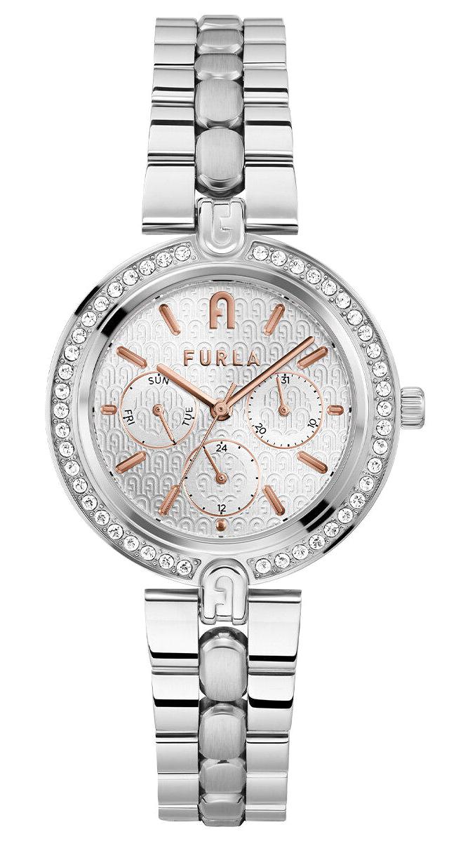 Furla FRWW00030006L1 Takvimli 36 mm Gri Çelik Kordon Analog Kadın Kol Saati
