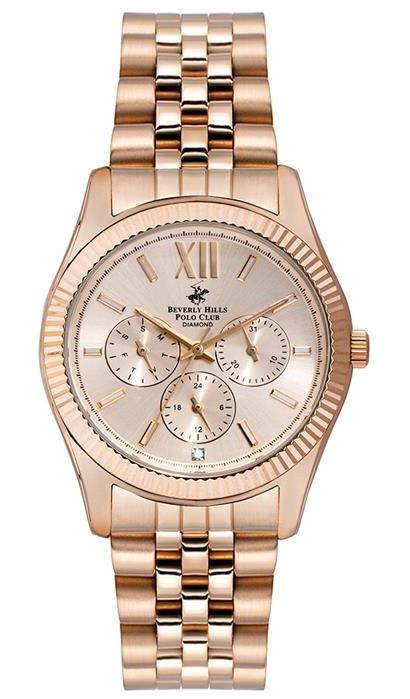 Beverly Hills Polo Club BP3082C.410 36 mm Rose Gold Çelik Kordon Analog Kadın Kol Saati