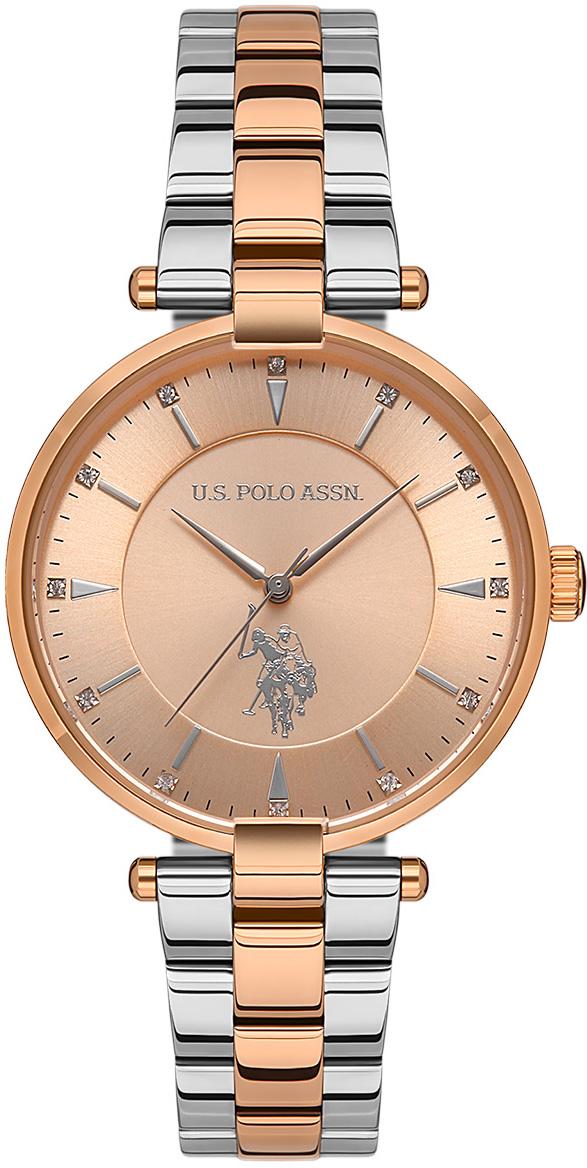 U.S. Polo Assn USPA2048-02 35 mm Gri-Rose Gold Çelik Kordon Analog Kadın Kol Saati