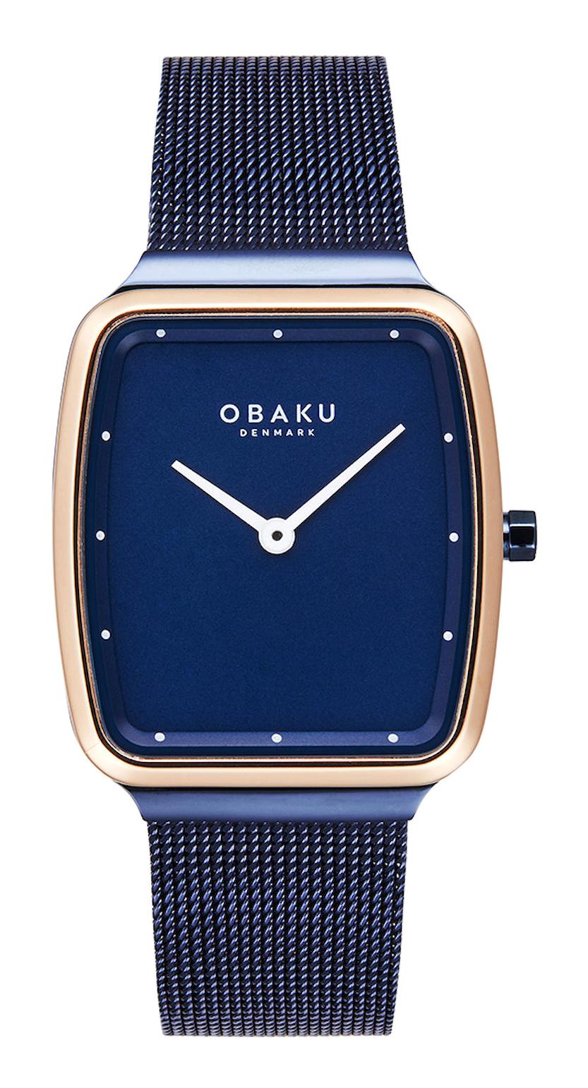 Obaku Denmark V267LXSLML 27 mm Lacivert Hasır Kordon Analog Kadın Kol Saati