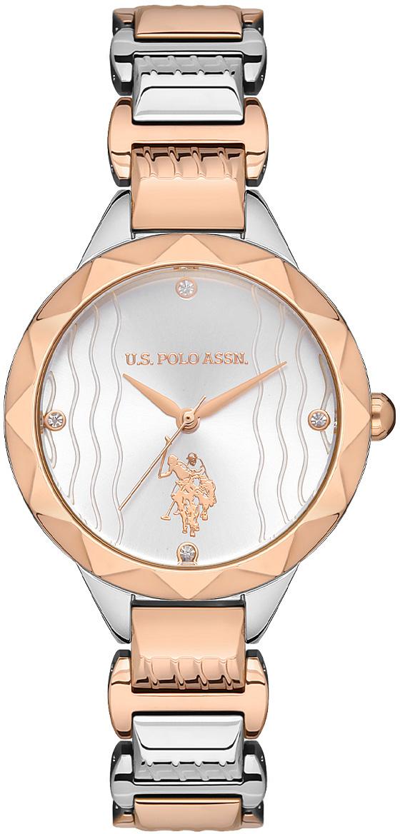 U.S. Polo Assn USPA2046-01 33 mm Gri-Rose Gold Çelik Kordon Analog Kadın Kol Saati
