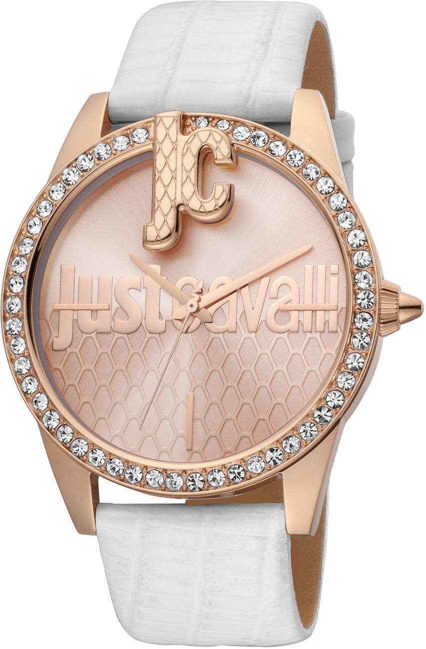 Just Cavalli JC1L100L0035 40 mm Beyaz Deri Kordon Analog Kadın Kol Saati