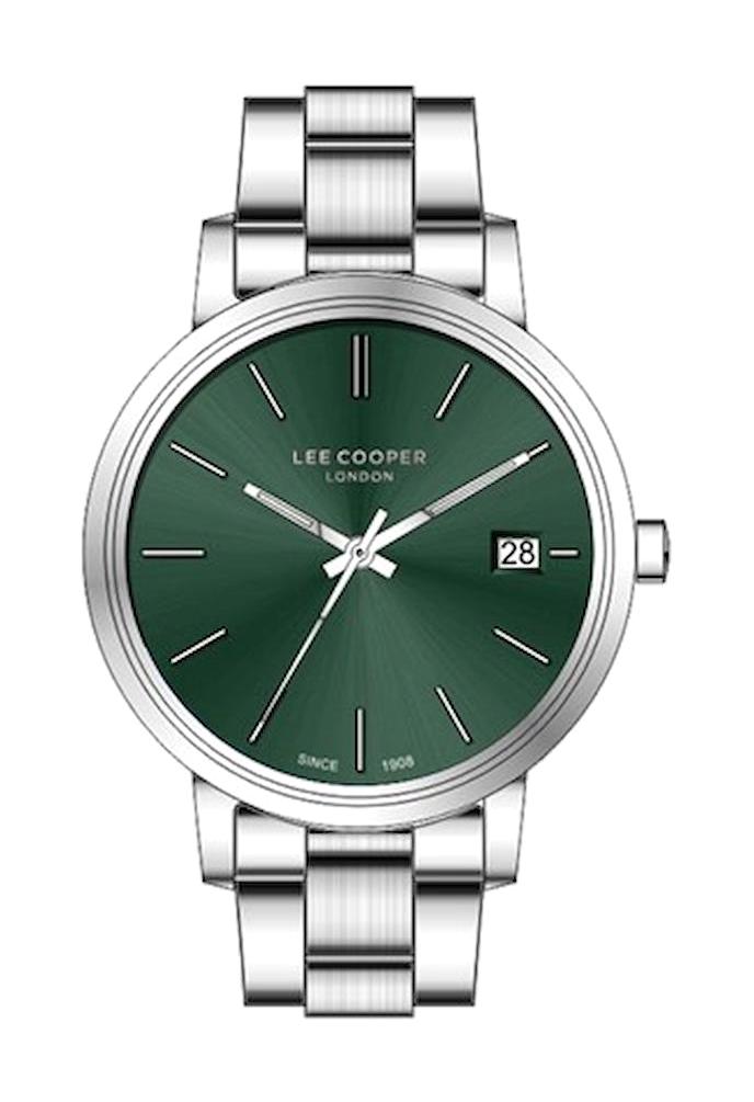 Lee Cooper LC07447.370 Takvimli 36 mm Gri Metal Kordon Analog Kadın Kol Saati